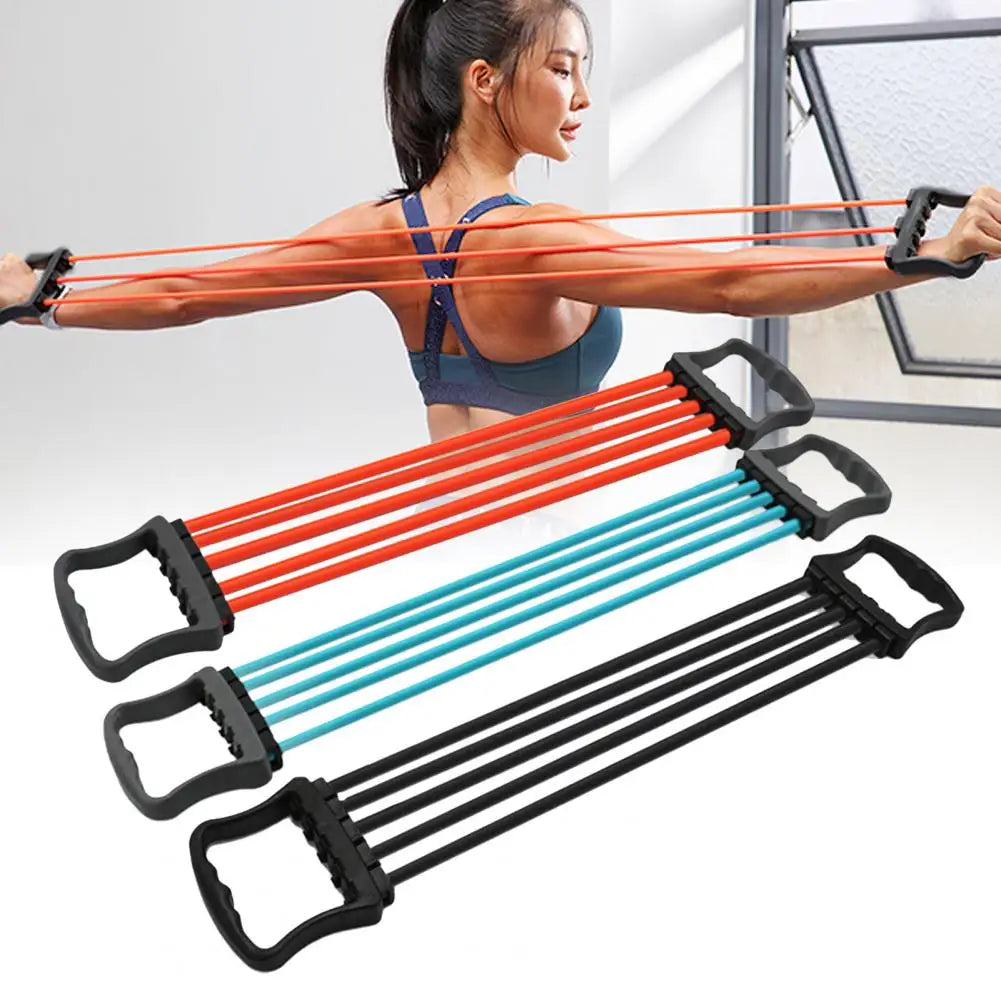 Multifunctional Adjustable Chest Expander Hand Exerciser Fitness Tool  Muscle Training Rubber Elastic Bands For Sports Exercises