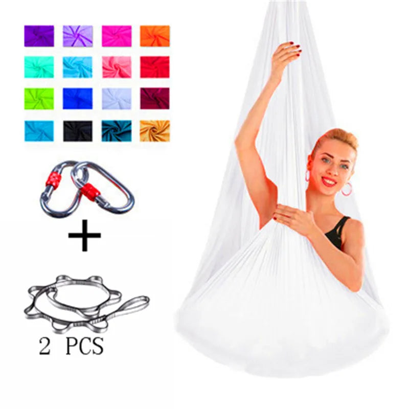 Full set Flying-Aerial Yoga Hammock Fabric Swing Latest Multifunction Anti-gravity