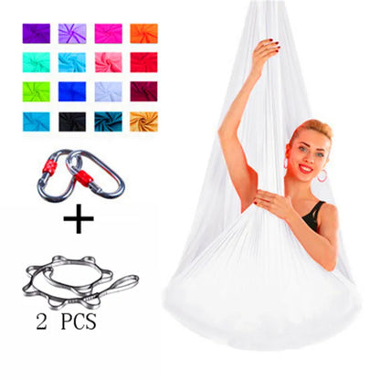 Full set Flying-Aerial Yoga Hammock Fabric Swing Latest Multifunction Anti-gravity