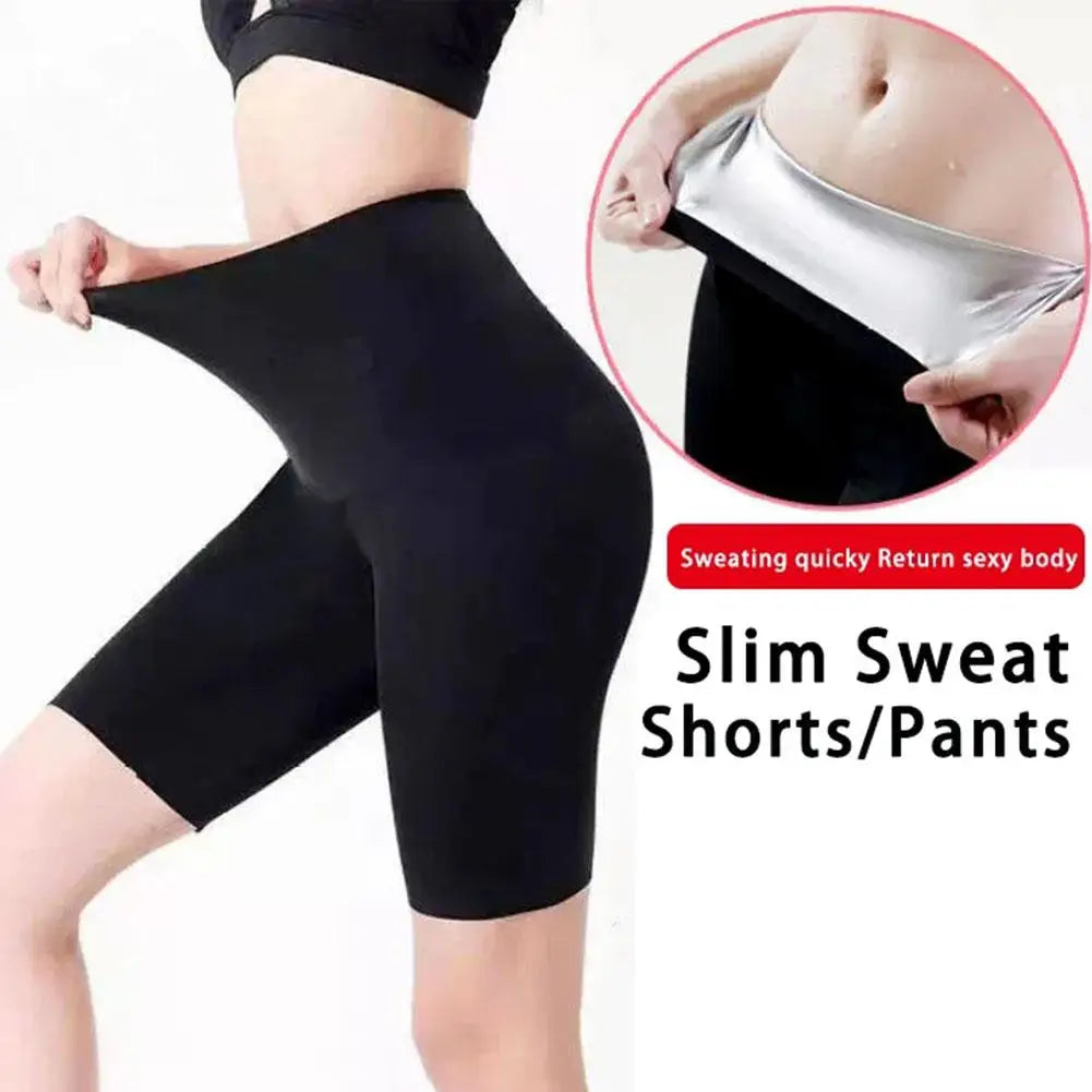 Women Sweat Sport Pant Weight Loss Slimming Waist Thigh Sweat Fat Trainer Leggings Burning Fitness Lifting Running Buttock W9P8