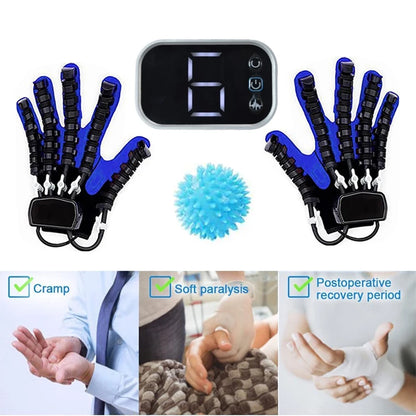 Intelligent Massage Gloves Robot Rehabilitation Gloves for Stroke Hemiplegia Hand Function Recovery Finger Trainer Hand Exercise