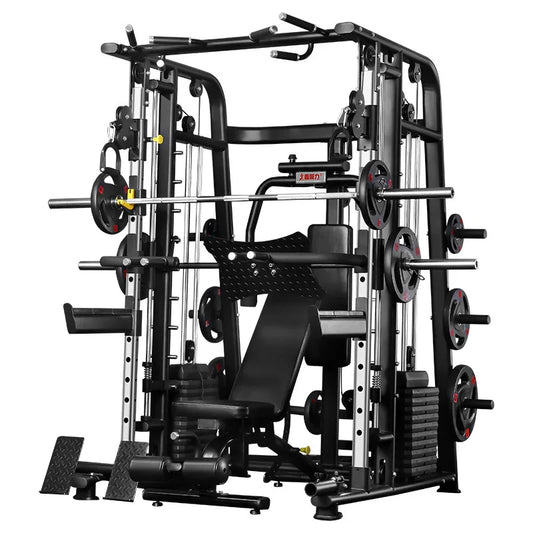 MIYAUP-Smith Machine, Commercial Strength, Comprehensive Training Equipment Set Combination, Multifunctional Gantry