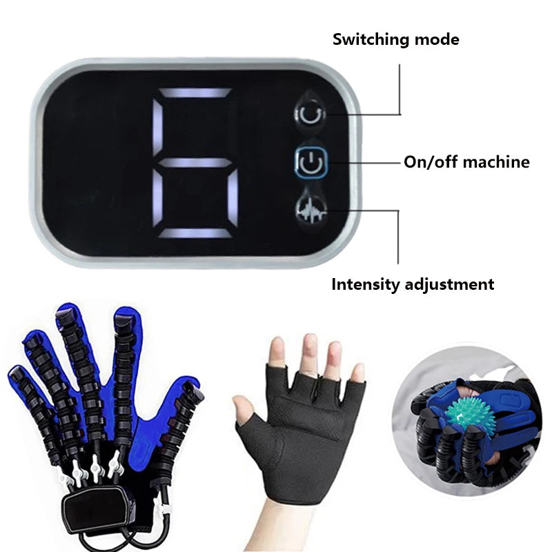 Intelligent Massage Gloves Robot Rehabilitation Gloves for Stroke Hemiplegia Hand Function Recovery Finger Trainer Hand Exercise