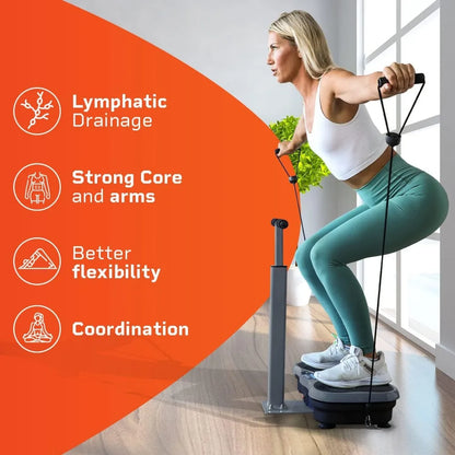 Vibration Plate Exercise Machine with Magnetic Acupoints, Whole Full Body Vibration Platform Machine for Beginners & Recovery