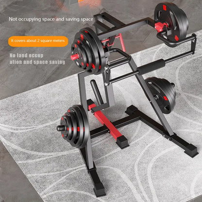 The squat machine household does weight lifting force trainer all-in-one multifunctional fitness equipment squat racks