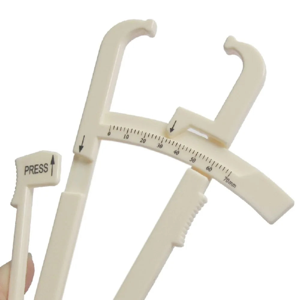 1Pcs Crossfit Body Fat Loss Tester Calculator Fitness Caliper Clip Measurement Slim Skin Fold Body Fat Chart Gym Equipment Hot