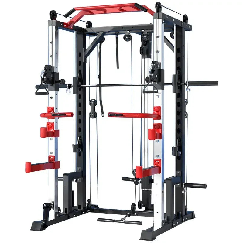 Multifunctional Gym Fitness Equipment, Smith Machine, Functional Trainer, Full Set